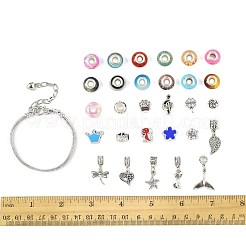 DIY Brass European Style Bracelet Making Kits&nbsp;DIY-FS0010-09