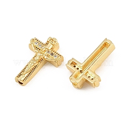 Easter Brass Micro Pave Clear Cubic Zirconia Pendants&nbsp;CU-CBADC6C-10G-04