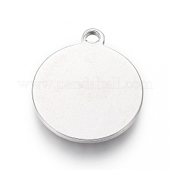 Non-Tarnish 304 Stainless Steel Pendant Cabochon Settings&nbsp;X-STAS-G214-07P