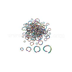 120Pcs 4 Styles 304 Stainless Steel Open Jump Rings&nbsp;STAS-GA0001-63