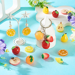 30Pcs 10 Styles Opaque Resin Pendants&nbsp;RESI-TA0005-60