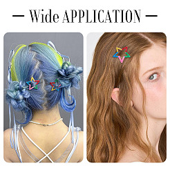 20Pcs Iron Enamel Snap Hair Clips for Girls&nbsp;PHAR-TADJ0001-09