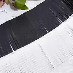 2M 2 Colors Faux Leather Fringe Trimmings&nbsp;DIY-GF0006-33