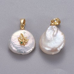 Natural Cultured Freshwater Pearl Pendants&nbsp;KK-L187-06G