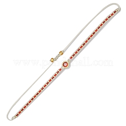 Adjustable Nylon Cord Braided Bead Bracelets&nbsp;BJEW-C011-16A