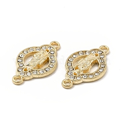 Religion Alloy Connector Charms with Crystal Rhinestone&nbsp;FIND-H039-21G