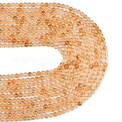 Natural Citrine(Heated) Beads Strands&nbsp;G-L659-A01-4mm