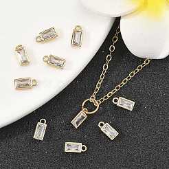SHEGRACE Brass Clear Cubic Zirconia Charms&nbsp;XGRQ2O012-427G