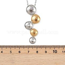 304 Stainless Steel Crystal Rhinestone Grape Pendant Necklaces for Women&nbsp;NJEW-K290-01GP