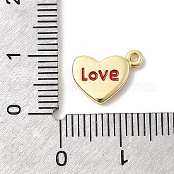 Brass Enamel Pendants&nbsp;KK-P338-40G-02