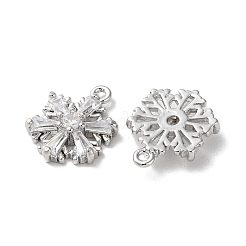 Brass Micro Pave Cubic Zirconia Charms&nbsp;KK-F872-17P