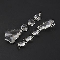 Transparent Glass Pendants for Curtains&nbsp;X-GLAA-WH0002-02