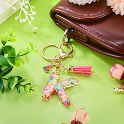 Fruit Series Letter Resin Keychains&nbsp;KEYC-TAC0033-02K