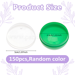Plastic Round Vending Machine Egg Capsules&nbsp;LS-AJEW-WH0609-530B