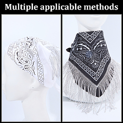 2Pcs 2 Colors Versatile Outdoor Cycling Bandana for Women&nbsp;OHAR-CY0001-21A