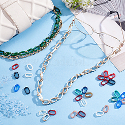 720Pcs 12 Colors Acrylic Linking Rings&nbsp;OACR-PH0001-90
