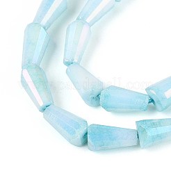 Anti-Tarnish Electroplate Glass Beads Strands&nbsp;GLAA-T025-27B