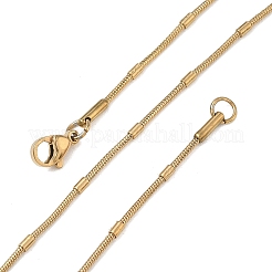 10Pcs 1.8MM 304 Stainless Steel Round Snake Chain Necklaces&nbsp;NJEW-G203-09G