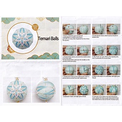 DIY Embroidery Temari Ball Keychain Kits&nbsp;DIY-I064-A03