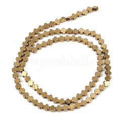 Electroplated Synthetic Non-magnetic Hematite Beads Strands&nbsp;G-J211-A06-02