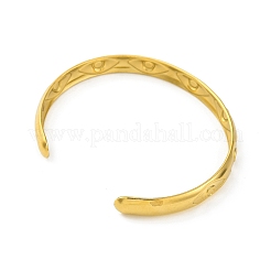 Ion Plating(IP) 304 Stainless Steel Cuff Bangles for Women&nbsp;BJEW-G729-03G