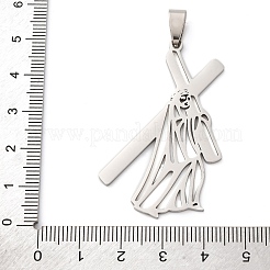 201 Stainless Steel Pendants&nbsp;STAS-V013-15P