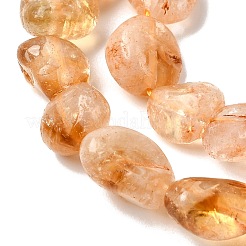 Heated Natural Citrine Beads Strands&nbsp;G-P601-A13-03