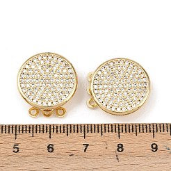 Brass Micro Pave Clear Cubic Zirconia Box Clasps&nbsp;KK-L255-02G-07
