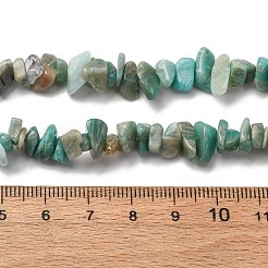 Natural Amazonite Chip Beads Strands&nbsp;G-M205-64-1