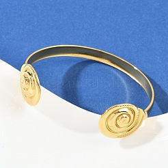 304 Stainless Steel Cuff Bangles for Women&nbsp;BJEW-C114-01G