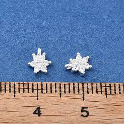 925 Sterling Silver Micro Pave Clear Cubic Zirconia Star Charms&nbsp;STER-D302-04A-S
