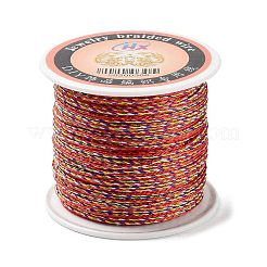 Five Tone Polyester Jewelry Braided Cord&nbsp;OCOR-G015-05A-01