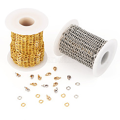 DIY Iron Cable Chains Necklaces/Bracelets Making Kits&nbsp;DIY-TA0011-77