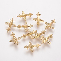 Brass Cubic Zirconia Links&nbsp;ZIRC-E162-01G