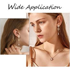 40Pcs 4 Colors 201 Stainless Steel Stud Earring Findings&nbsp;STAS-DC0009-82