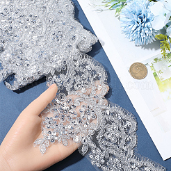 3 Yards Polyester Flower Lace Ribbon&nbsp;OCOR-GF0005-61