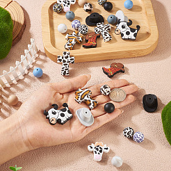32Pcs 16 Styles Food Grade Eco-Friendly Silicone Focal Beads&nbsp;SIL-TA0002-79