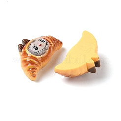 Opaque Resin Imitation Bread Decoden Cabochons&nbsp;RESI-S396-03