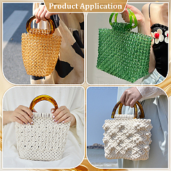 Transparent Resin Bag Handles&nbsp;DIY-WH0622-540A