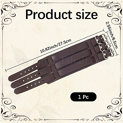 1Pc Trendy Unisex Punk Rock Style Leather Wide Wristband Bracelets&nbsp;BJEW-CL0001-03