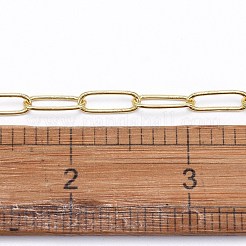3.28 Feet Soldered Brass Paperclip Chains&nbsp;X-CHC-D025-03G