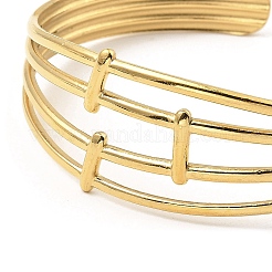 304 Stainless Steel Cuff Bangles&nbsp;BJEW-P302-11G