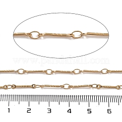 PVD Vacuum Plating 304 Stainless Steel Bar Link Chain&nbsp;CHS-H026-03G