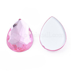 Acrylic Rhinestone Flat Back Cabochons&nbsp;GACR-Q010-10x14-04