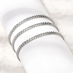12Pcs 2.2MM 304 Stainless Steel Twisted Chain Necklaces for Men Women&nbsp;NJEW-H093-17P-04