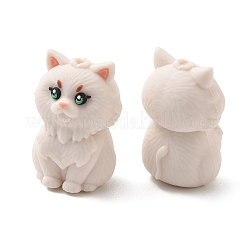 Persian Cat Shape Food Grade Silicone Focal Beads&nbsp;SL-CBAAE23-02