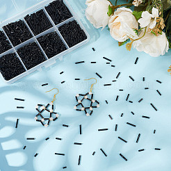 2840Pcs 8 Styles Glass Twist Bugle Beads&nbsp;SEED-AR0001-45