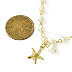 304 Stainless Steel Starfish Charms Necklace&nbsp;NJEW-JN04917