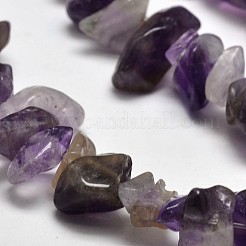 Chip Natural Amethyst Beads Strands&nbsp;X-G-N0134-19