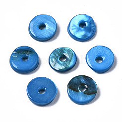 Spray Painted Natural Freshwater Shell Beads&nbsp;LS-SHEL-N026-143A-01